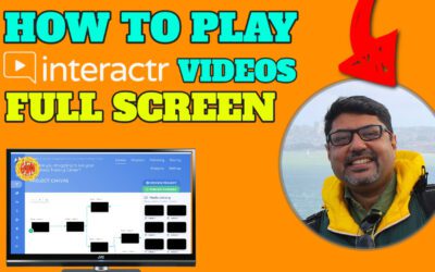 How to play an Interactr Video Fullscreen