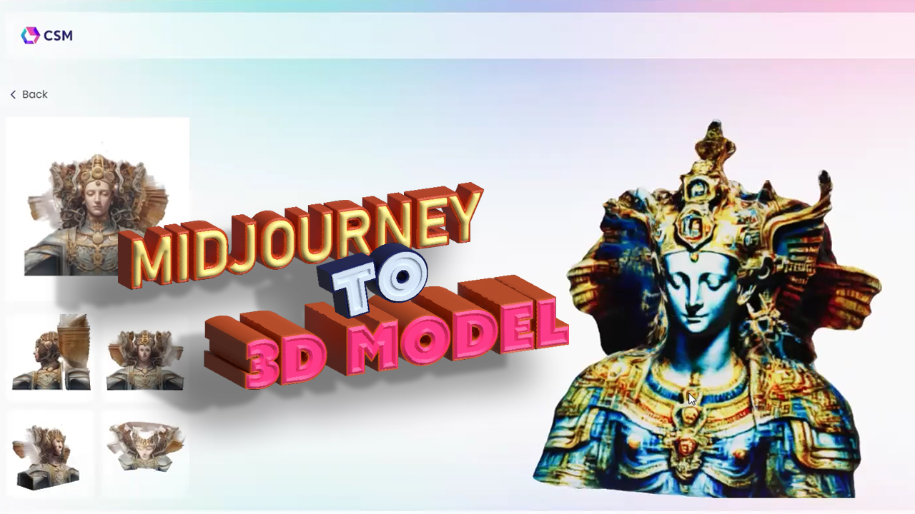 Midjourney to 3D Model